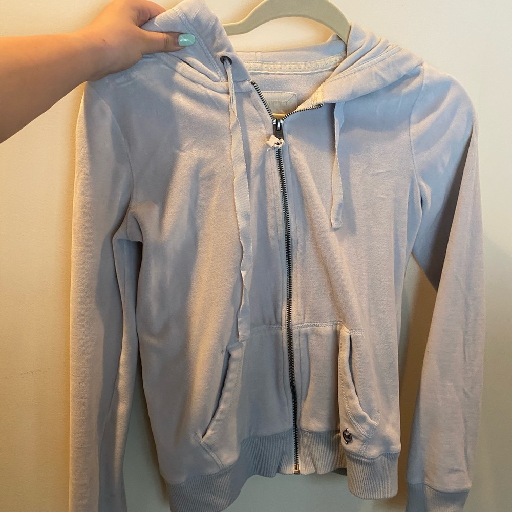 Hollister Blue Zip-Up sweatshirt